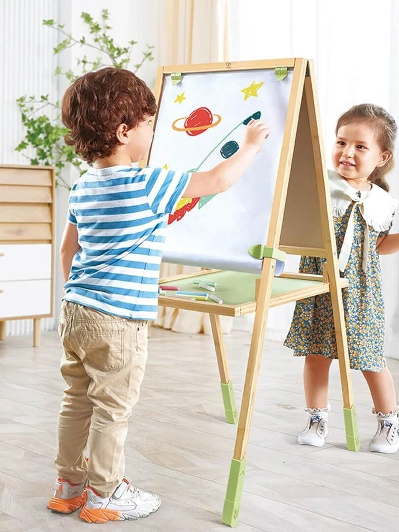 Tableau double face pliable en bambou naturel Hape   N/A