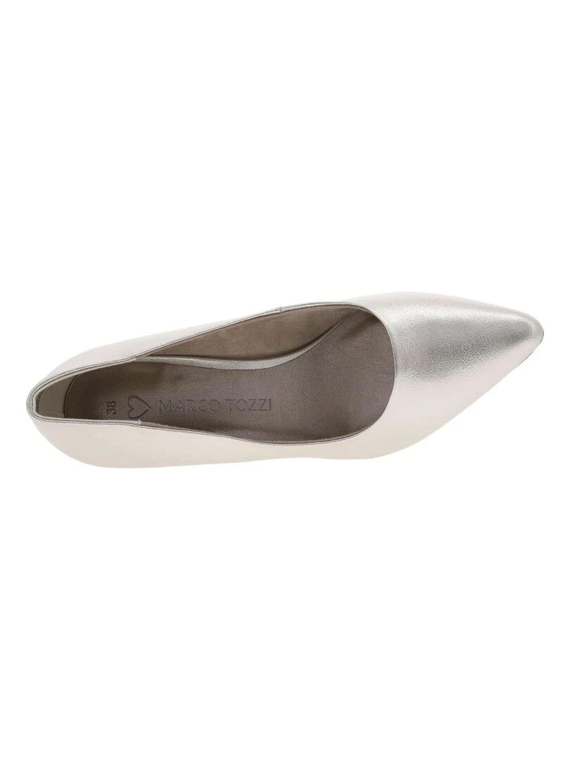 MARCO TOZZI   Escarpins talon bobine   Gris