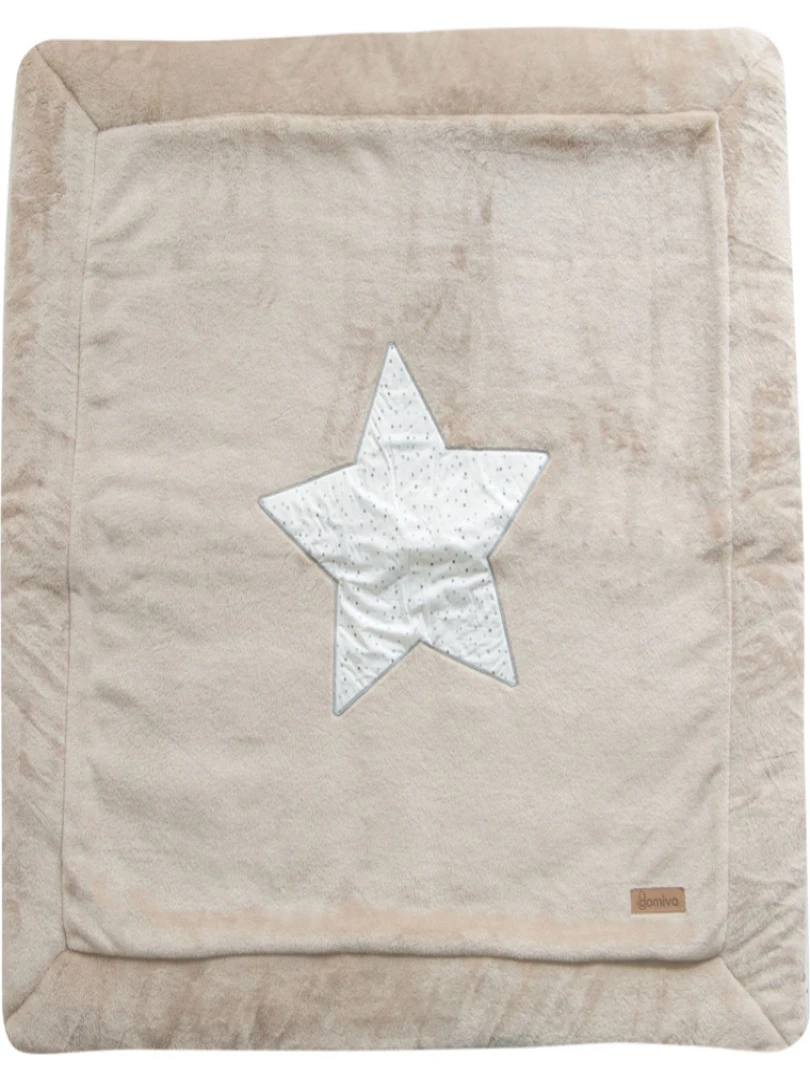 Tapis de jeu étoile gris galet (100 x 100 cm) Gris