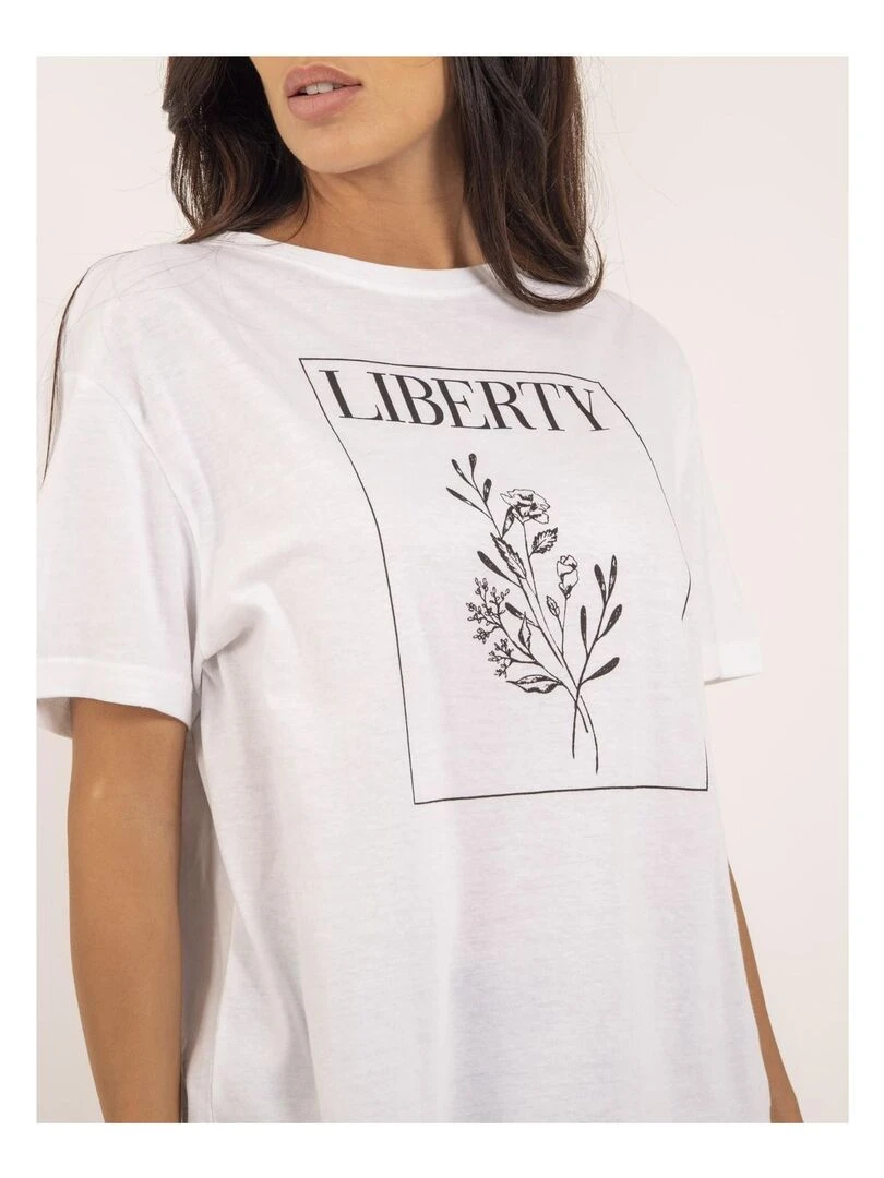 T shirt col rond FENOMEN   Blanc