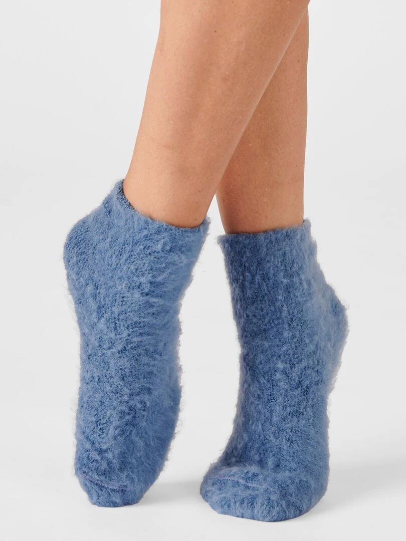 Mi chaussettes de lit réversibles Thermolactyl. Damart Bleu