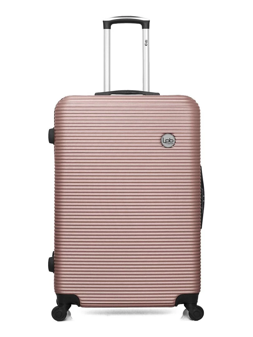 LPB LUGGAGE VALISE GRAND FORMAT ABS MUNICH 4 ROUES 75 CM Rose