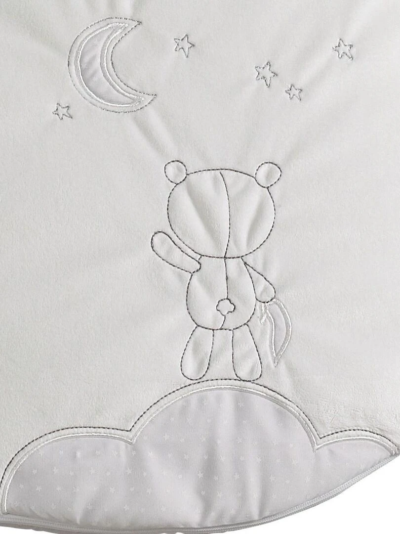 Gigoteuse bébé brodée en coton   SAUTHON   Blanc Gris