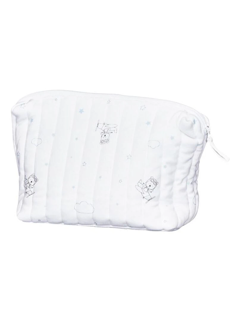 Trousse de toilette en coton Bio blanc SAUTHON Blanc