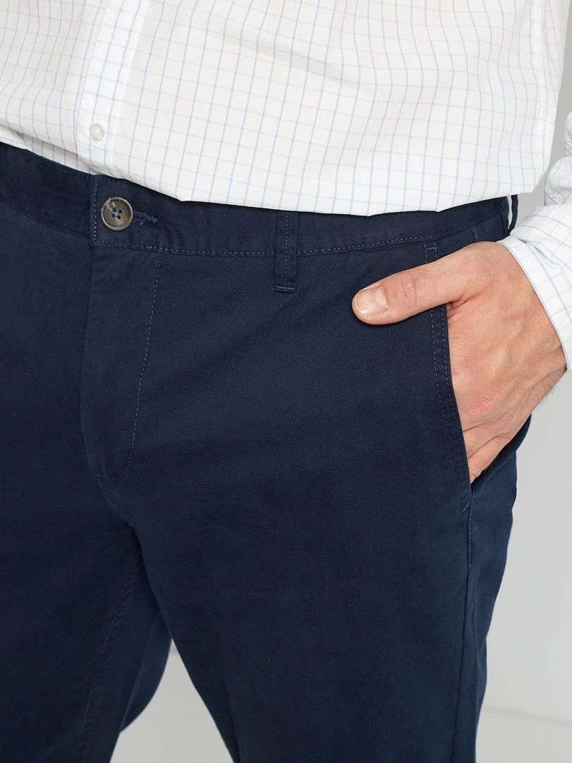 Chino slim L38 +1m95   bleu marine