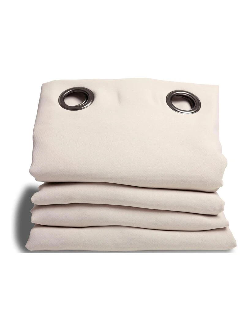 Rideau Grande hauteur Phonique Thermique et Occultant "Moondream" Beige