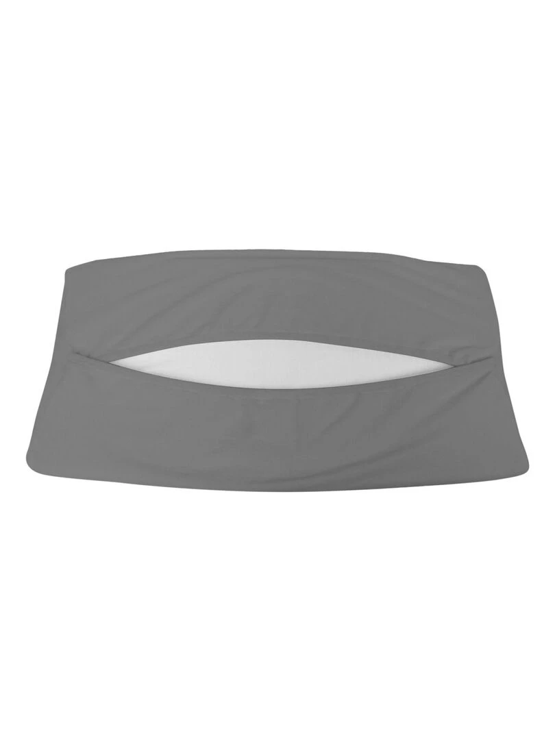 Lot de 2 draps housse 100% coton pour plan incliné   Monsieur Bébé   Gris