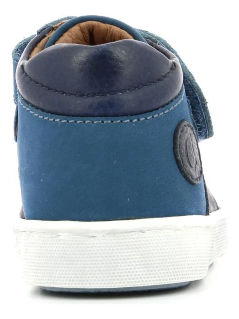 Sneakers hautes Cuir Soubi   Bleu turquoise