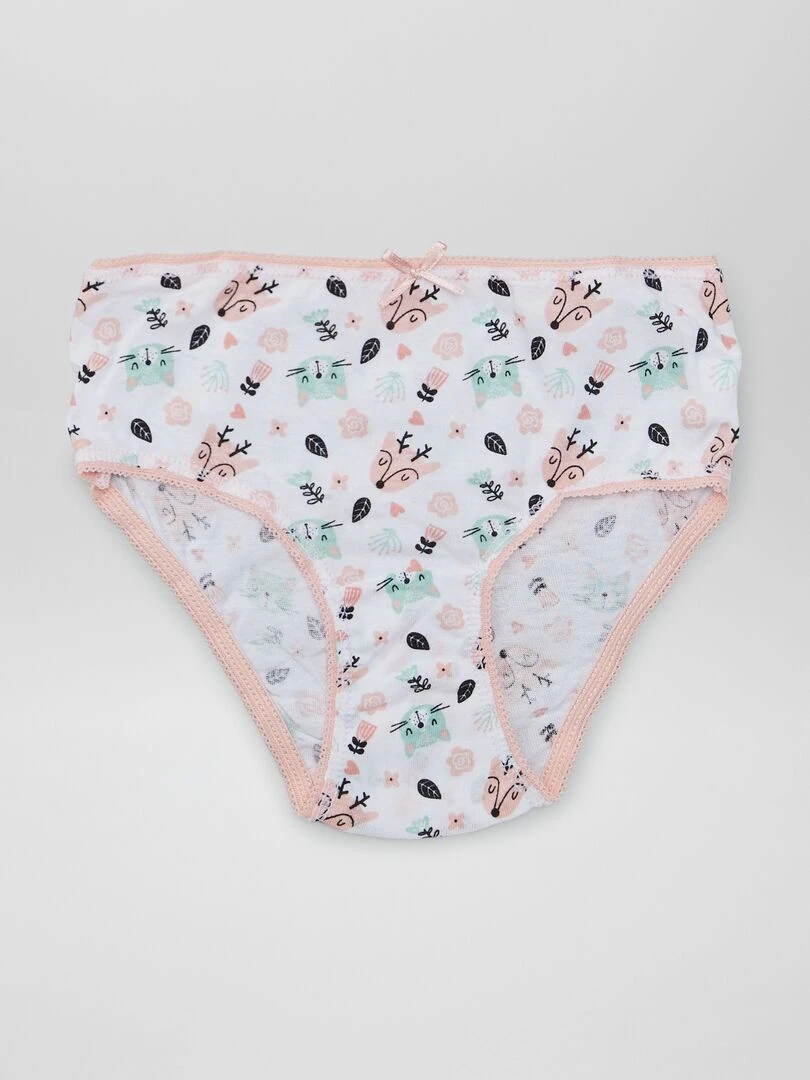Lot de culottes en coton   3 pièces   Rose