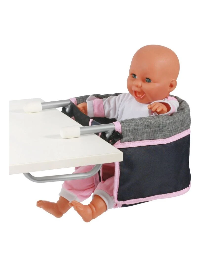 Siège de table de poupée  Mélange anthracite   bleu foncé   rose   N/A