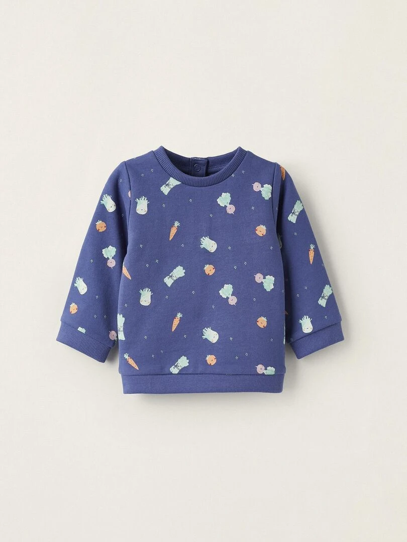 Pull avec Motif Végétal pour Nouveau Né NATURE TAKEOVER Bleu