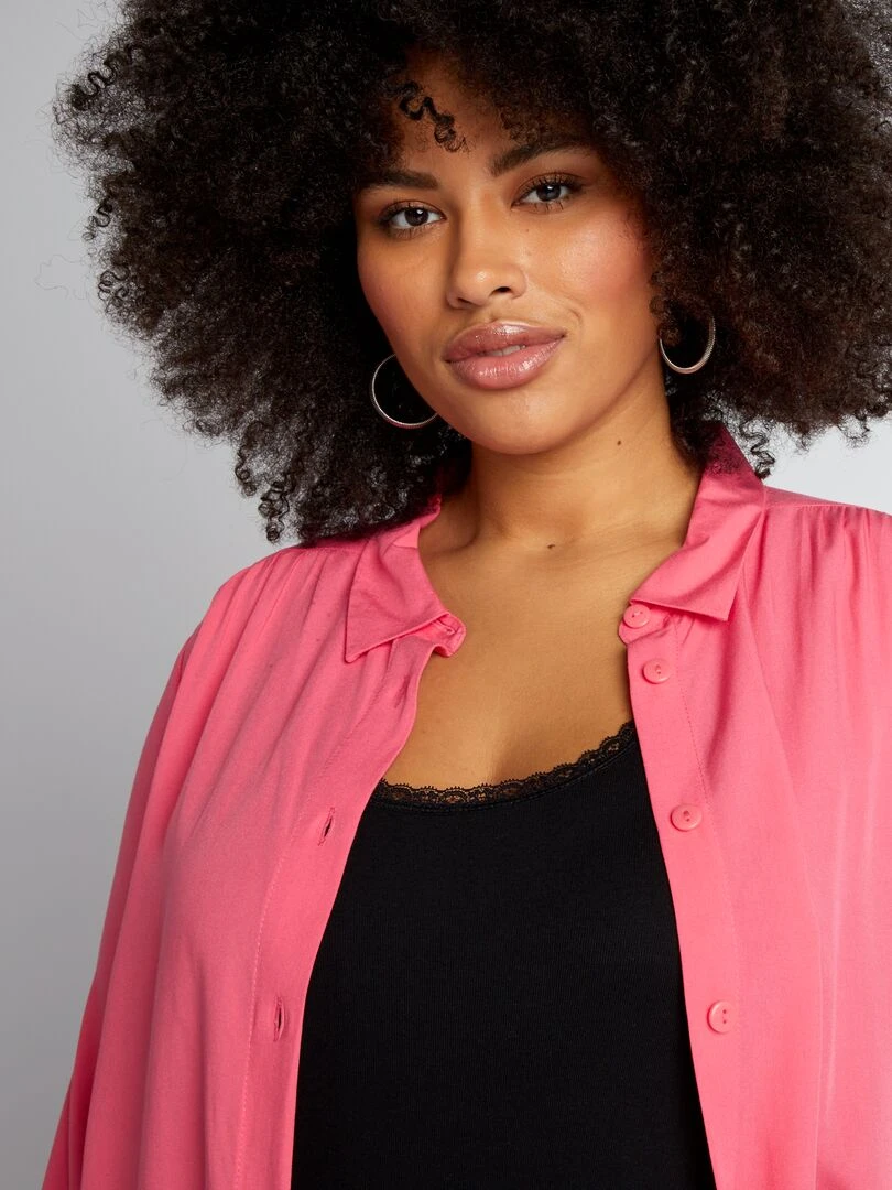 Chemisier long   Rose