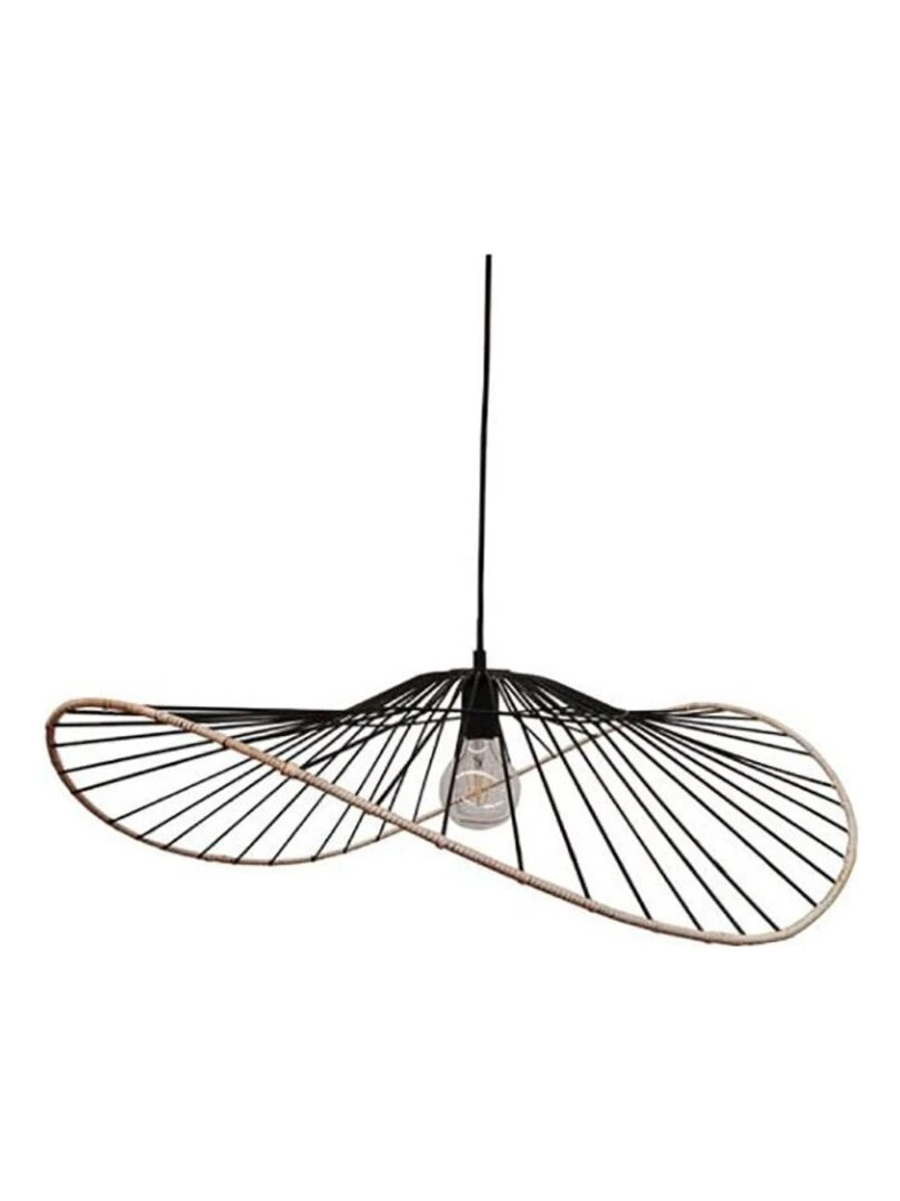 Suspension métal corde Bahia   Noir