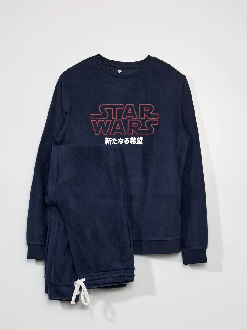 Pyjama long 'Star Wars' polaire Bleu