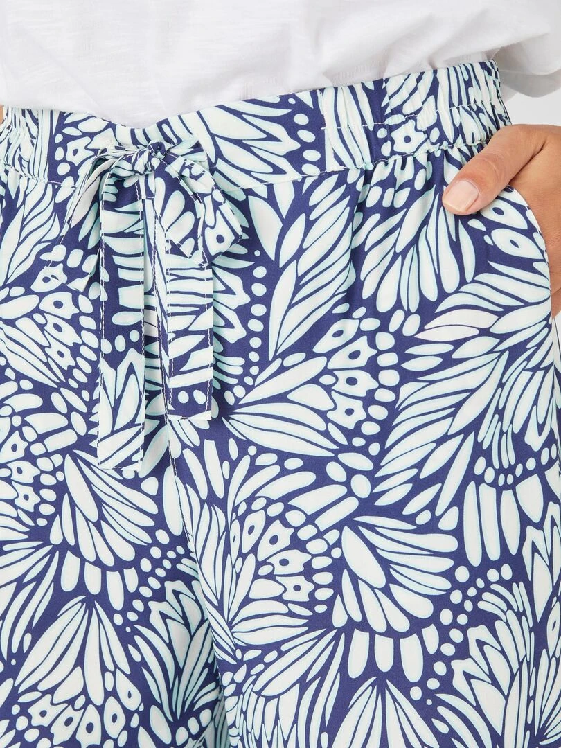 Pantalon fluide Climatyl Damart Bleu marine