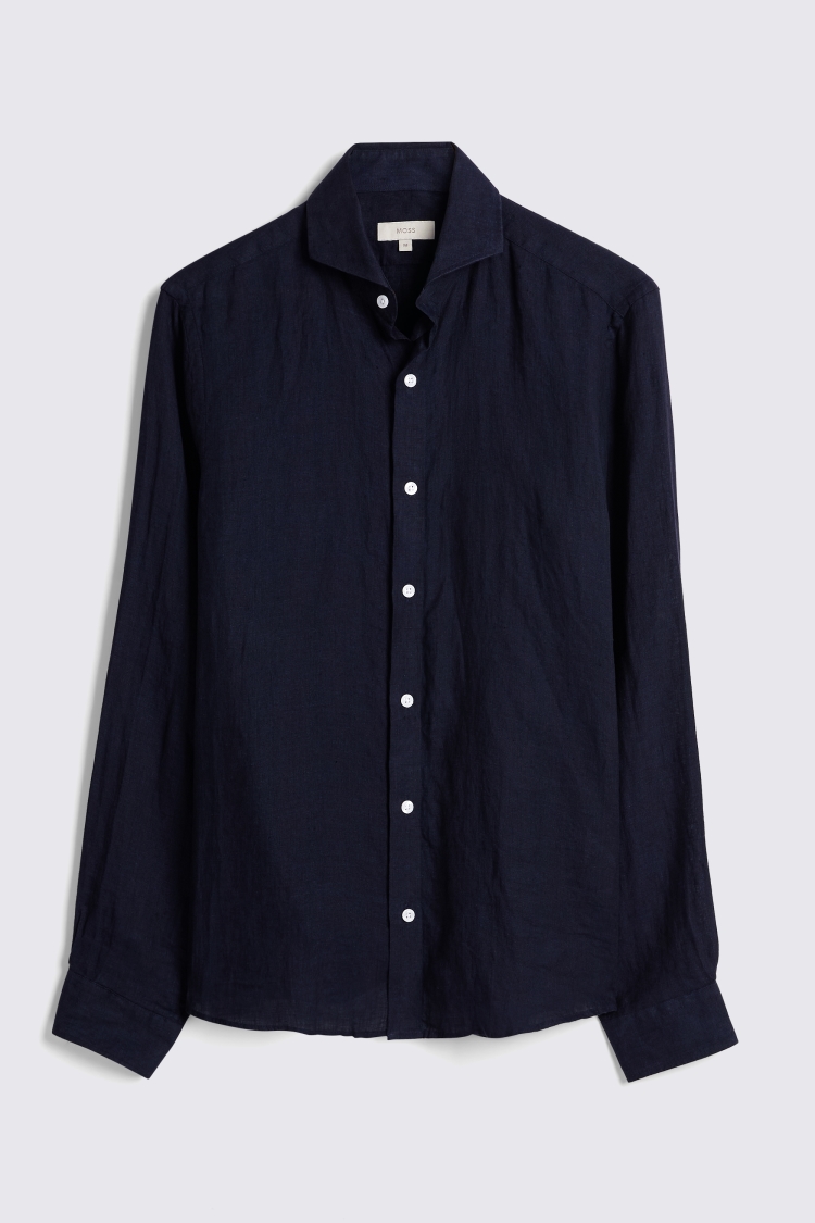 Cotton Linen Camel Stripe Shirt   Buy Online at Moss