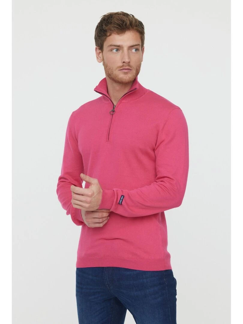 Lee Cooper Pull manches longues coton regular CAPIR Rose fushia