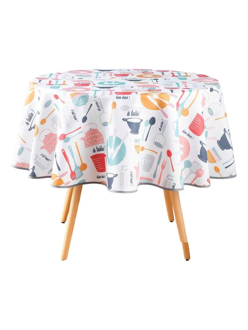 Nappe ronde 160 cm kitchen Blanc