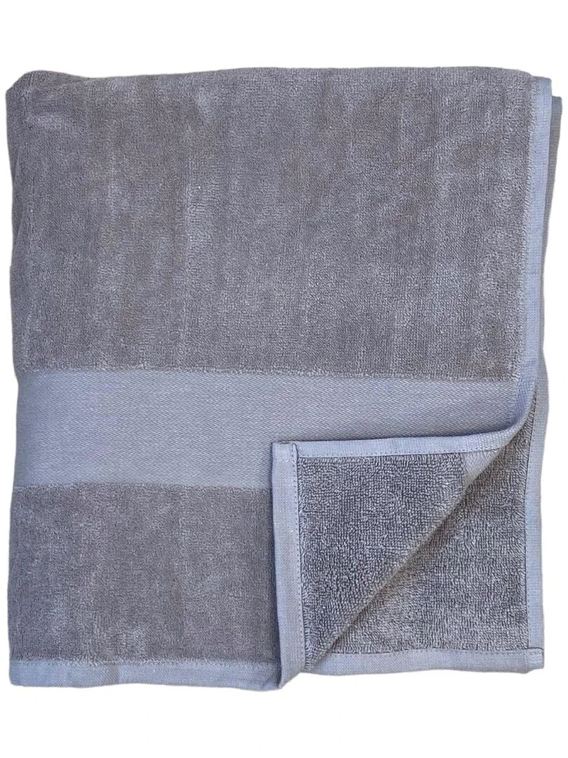 Serviette de bain éponge velours Classy Taupe 90x180 500g/m²   Taupe