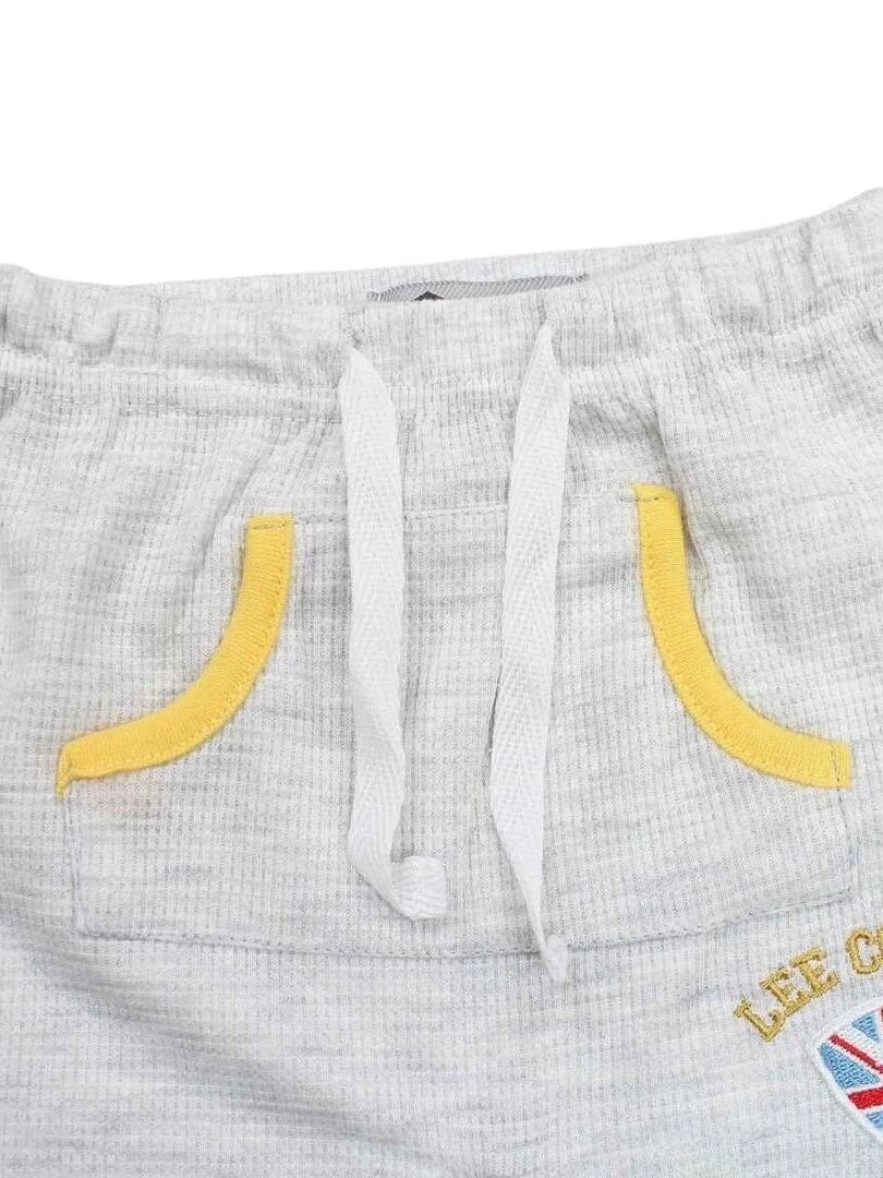 Lee Cooper   Ensemble Body t shirt pantalon bébé garçon Imprimé Logo   Jaune