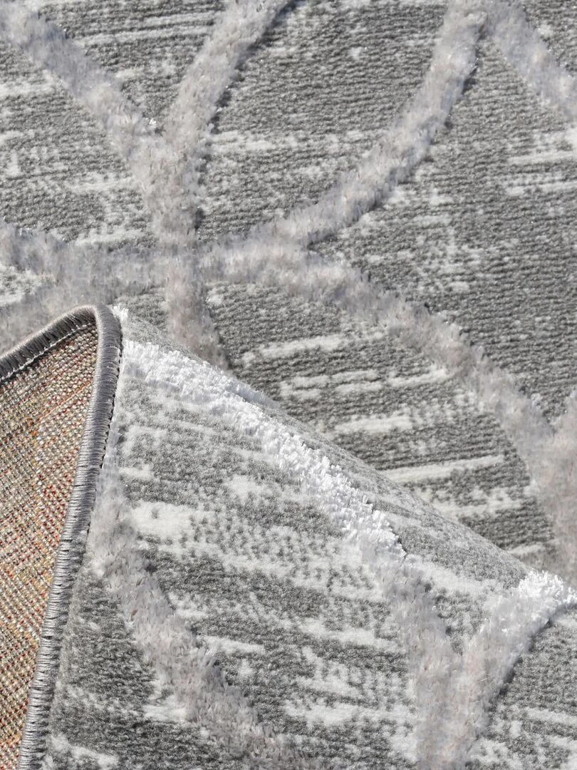 Tapis salon MILOS   Gris