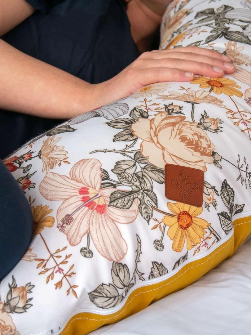 Coussin de maternité et d'allaitement + housse Néo Vintage Multicolore