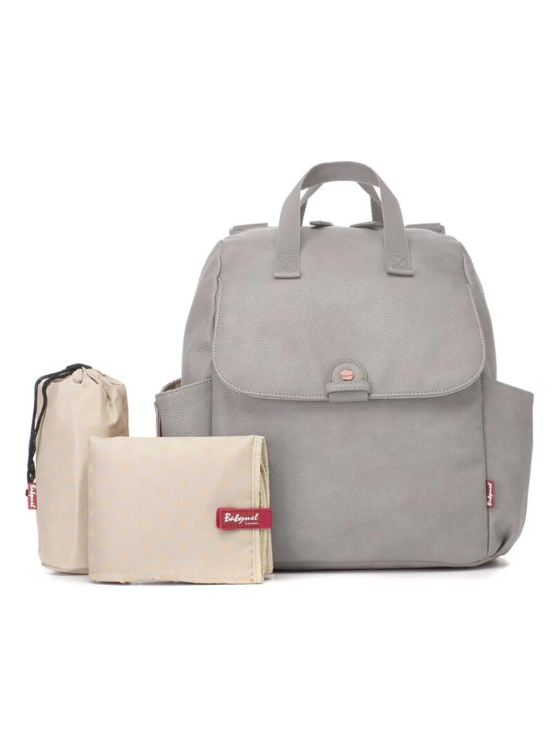 Sac à dos à langer Robyn gris clair Gris