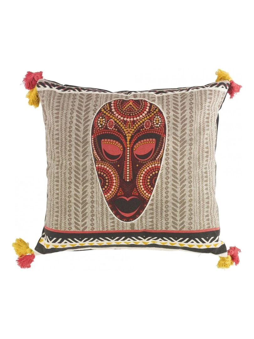 Coussin déhoussable Ethnic Nimbas Marron