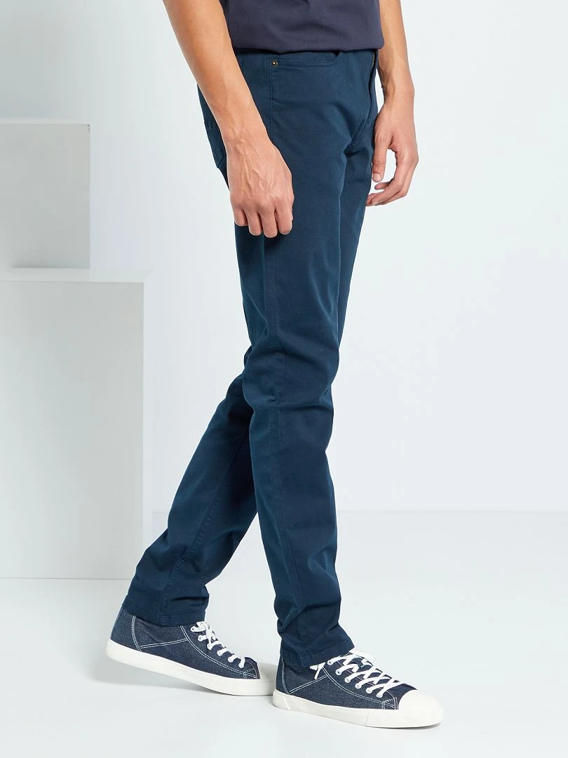 Pantalon slim L38 + de 2m   Bleu marine