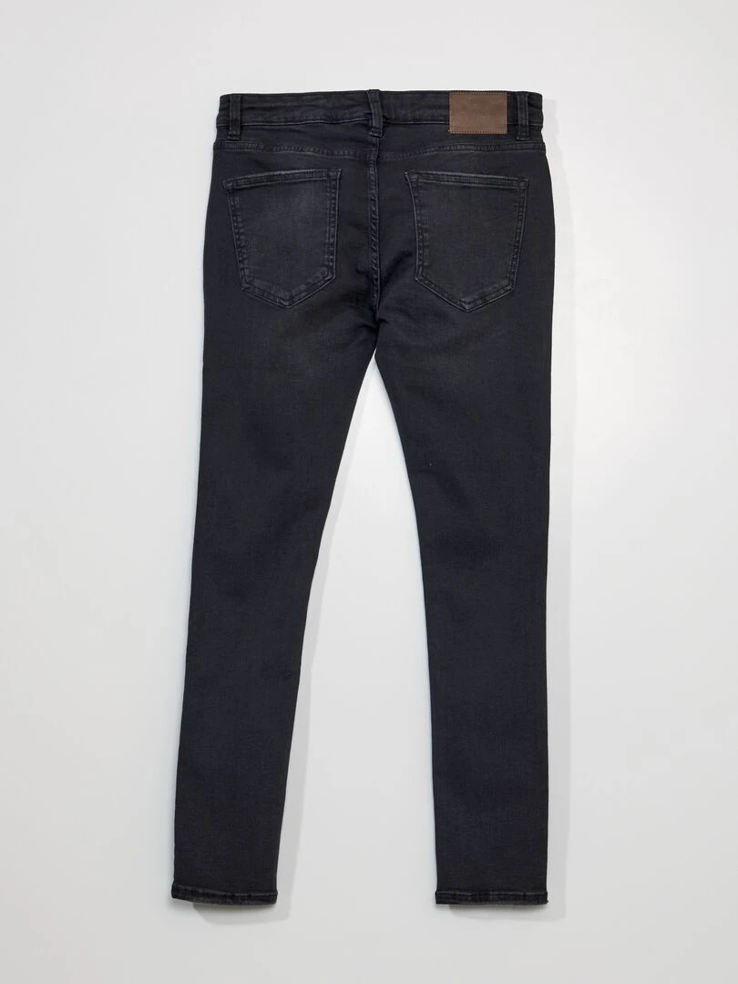 Jean skinny L30 Noir délavé
