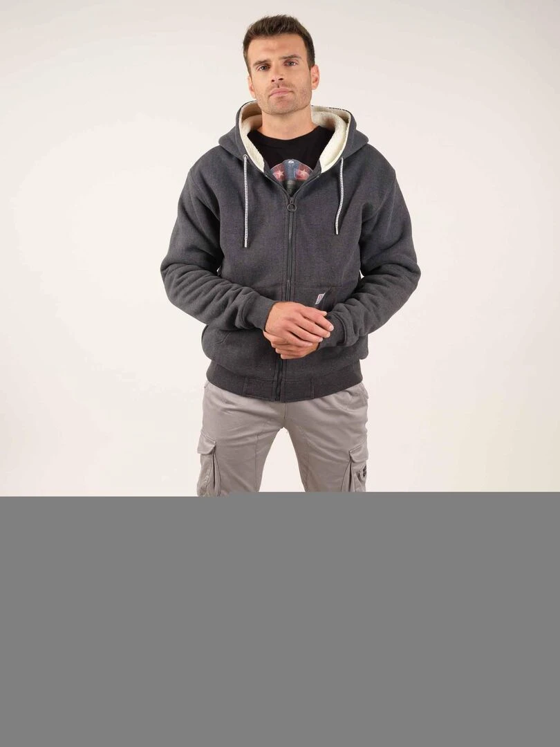 Veste capuche 'Deeluxe' Gris foncé