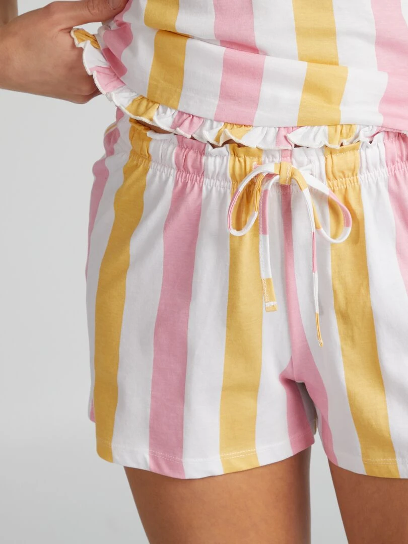 Ensemble pyjama court   Jaune