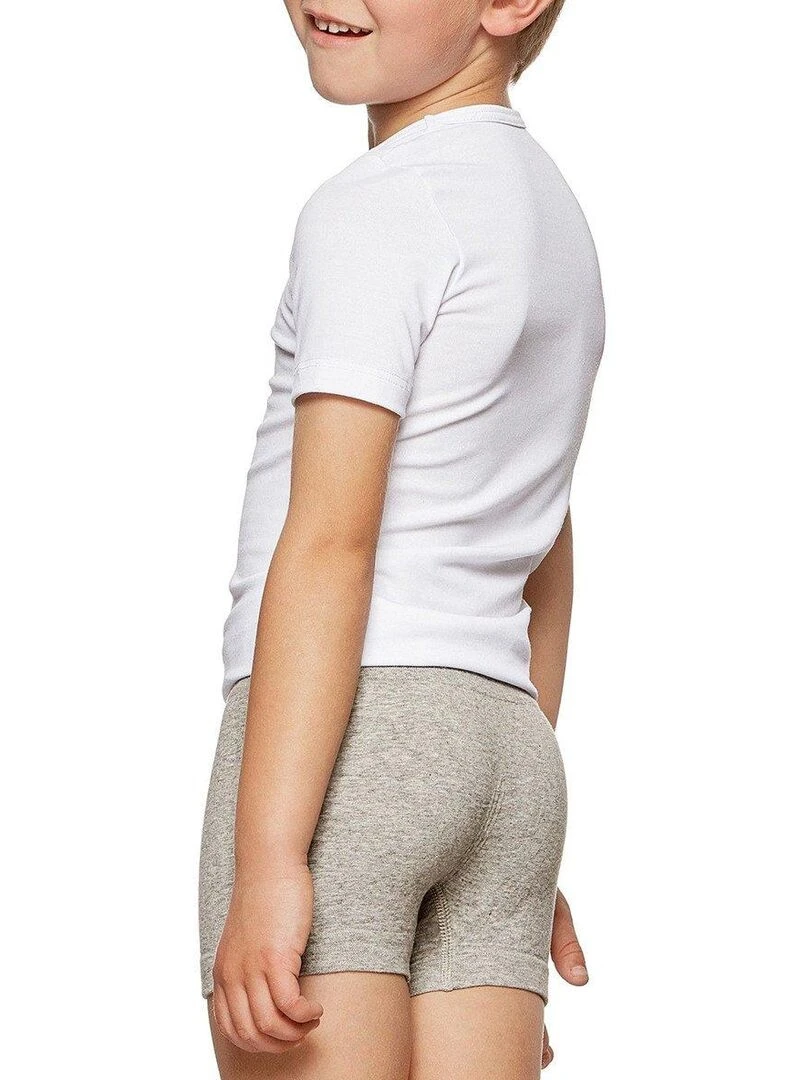 Pack de 2 boxers en coton sans coutures Seamless   Gris