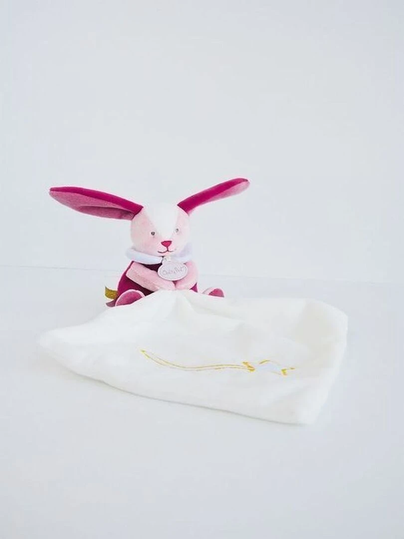 doudou Babynat Lapin Rose Luminescent Etoile BN0311 Les Cometes Pantin Rose