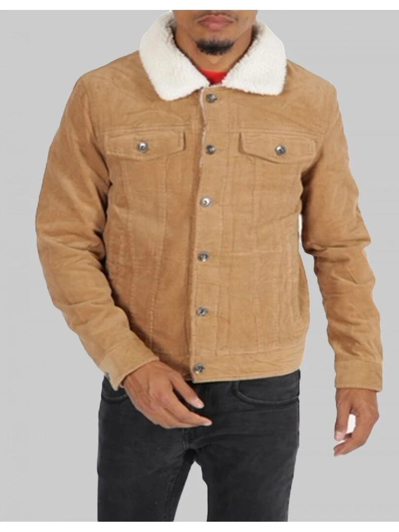 Veste sherpa Kebello Beige