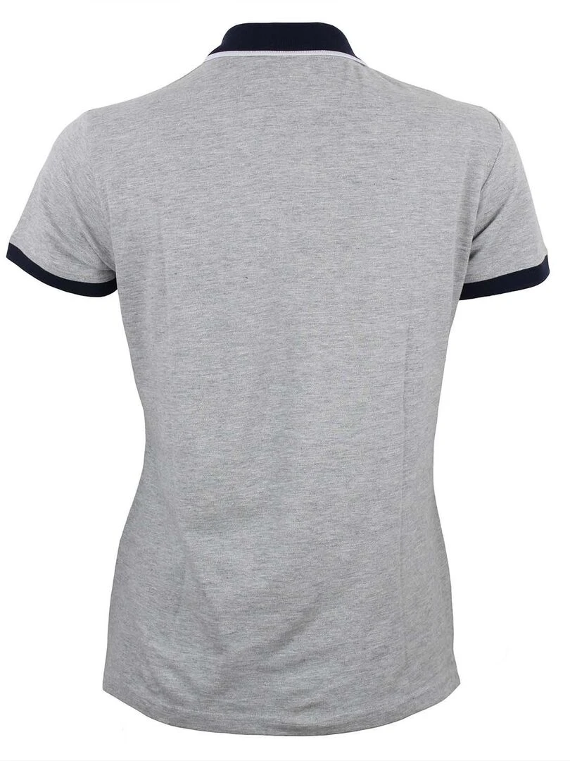 Polo manches courtes femme ASFALTE Gris