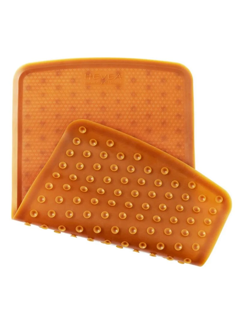 Tapis de bain antidérapant en caoutchouc naturel Multicolore