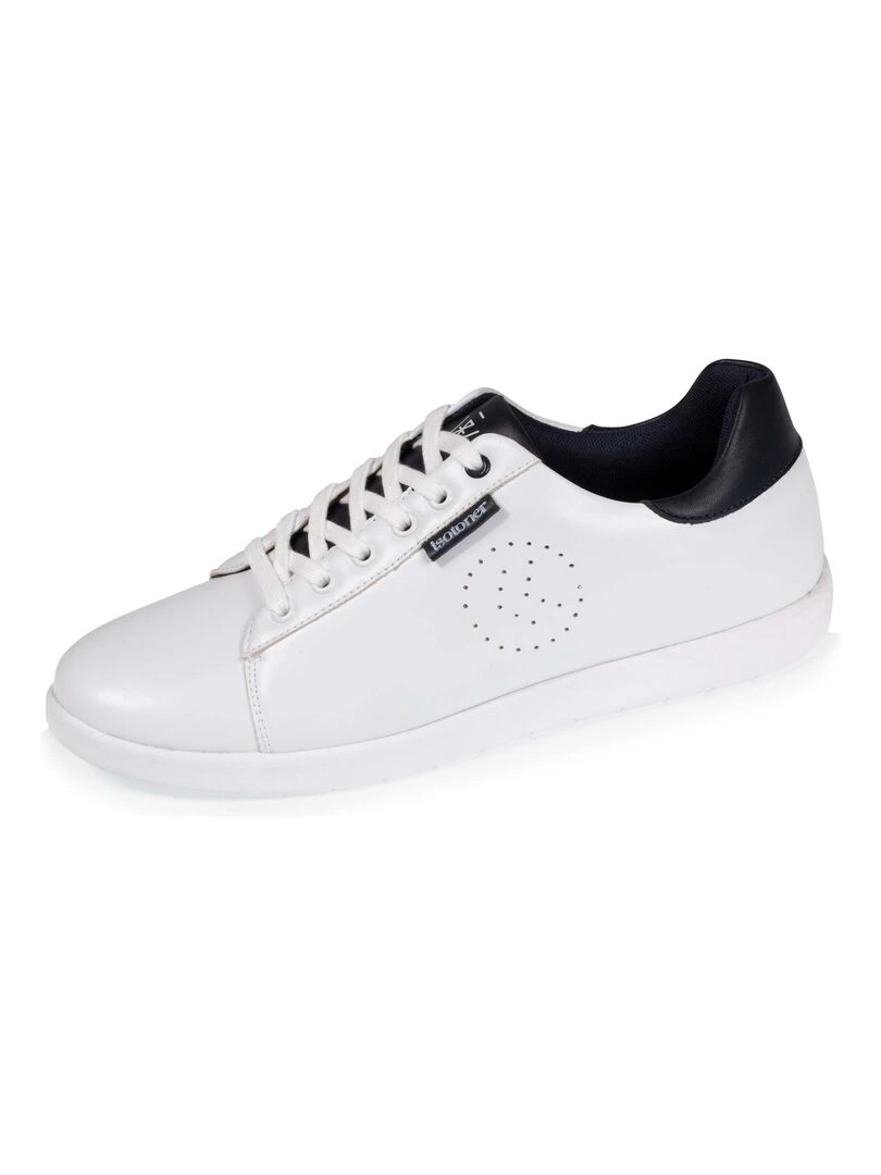 Baskets Confort Homme Citadine Blanc Blanc