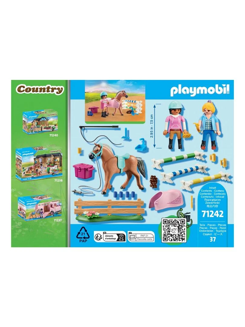 71242 'Playmobil' Cavalière cheval monitric   N/A