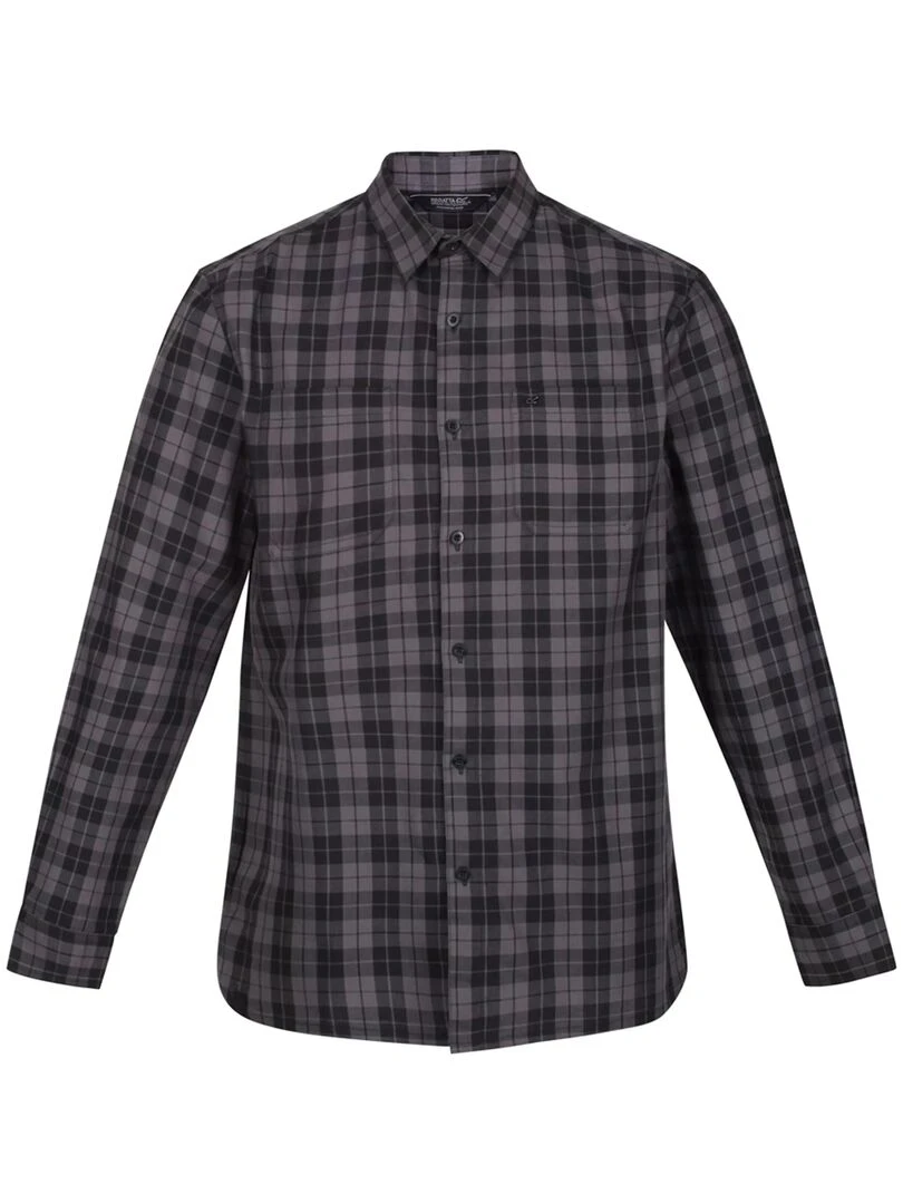 Regatta Chemise LANCE Noir Gris Noir