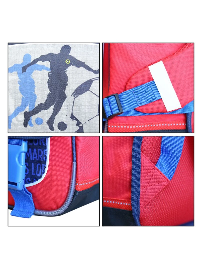 BAGTROTTER Cartable 38 cm Ligue 1 Uber Eats Football Gris Gris