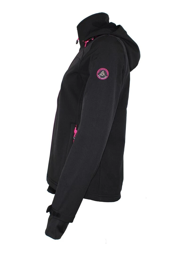 Blouson softshell femme AFORTA   PEAK MOUNTAIN   Noir Noir