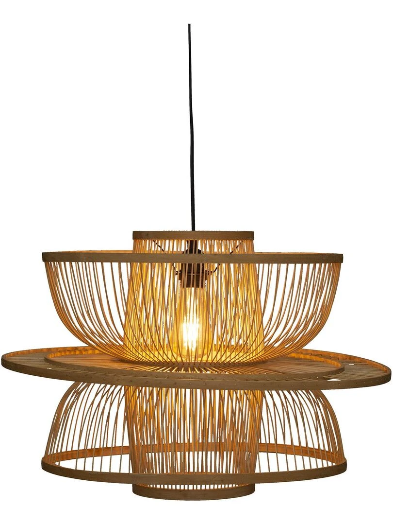 Suspension en bambou Beige
