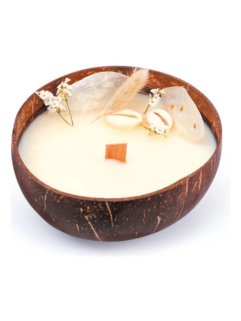 Bougie noix de coco à faire soi même   N/A