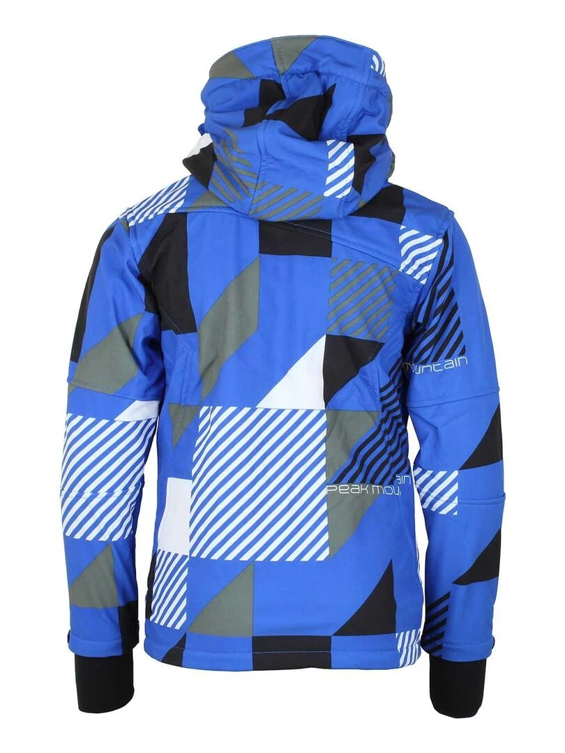 Blouson softshell garçon ECOVER PEAK MOUNTAIN Bleu Gris