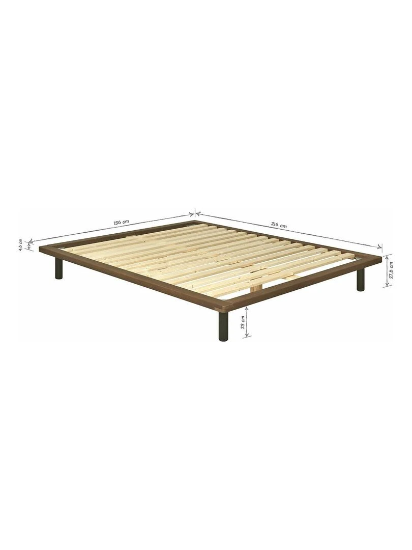 Pack lit avec matelas Maki   AKITEN RETAIL   Marron foncé