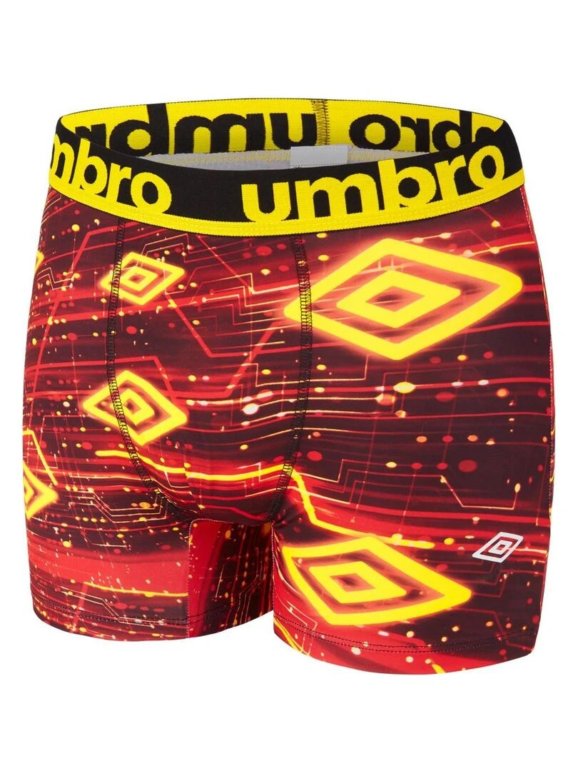 Lot de 5 Boxers homme imprimé Sublimation Umbro   Noir