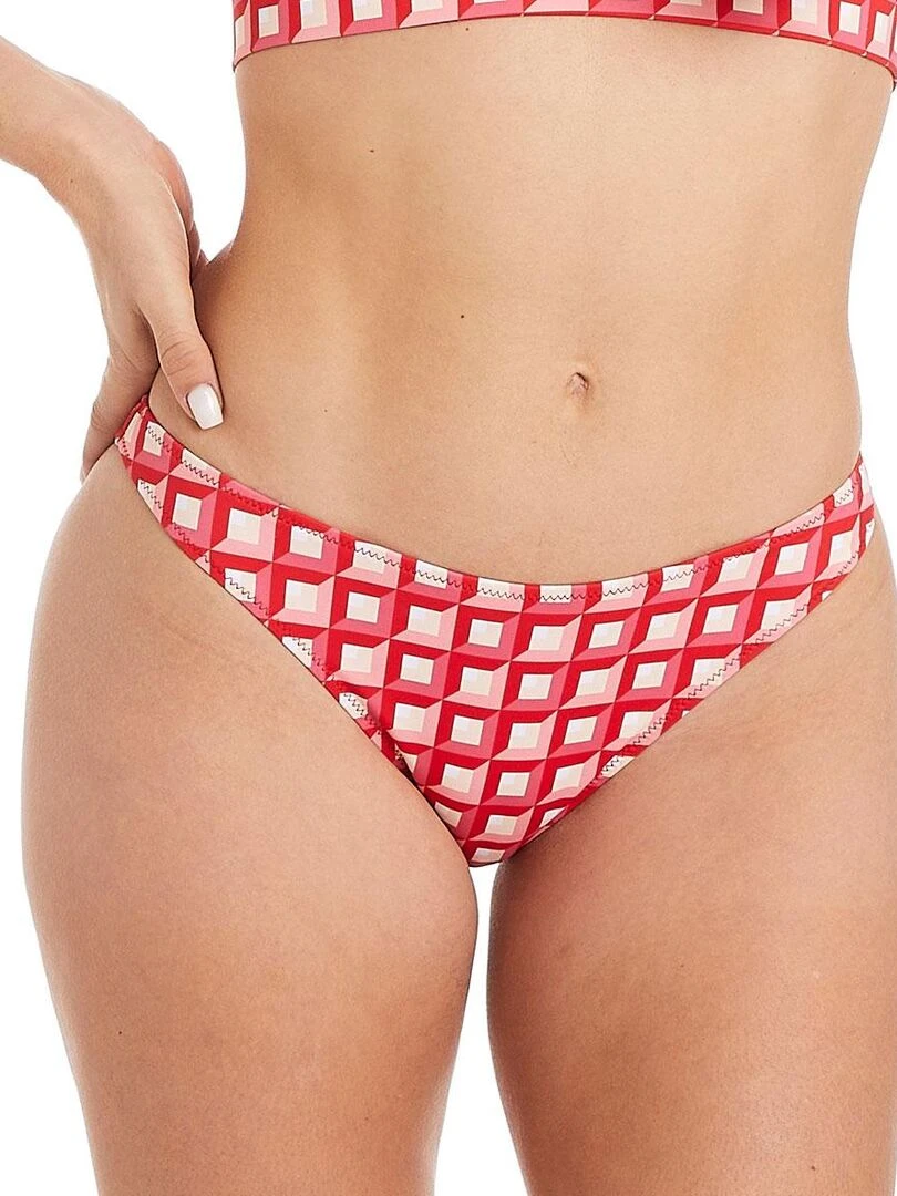 Slip de bain IBIZA Camille Cerf & Pomm'Poire Rouge