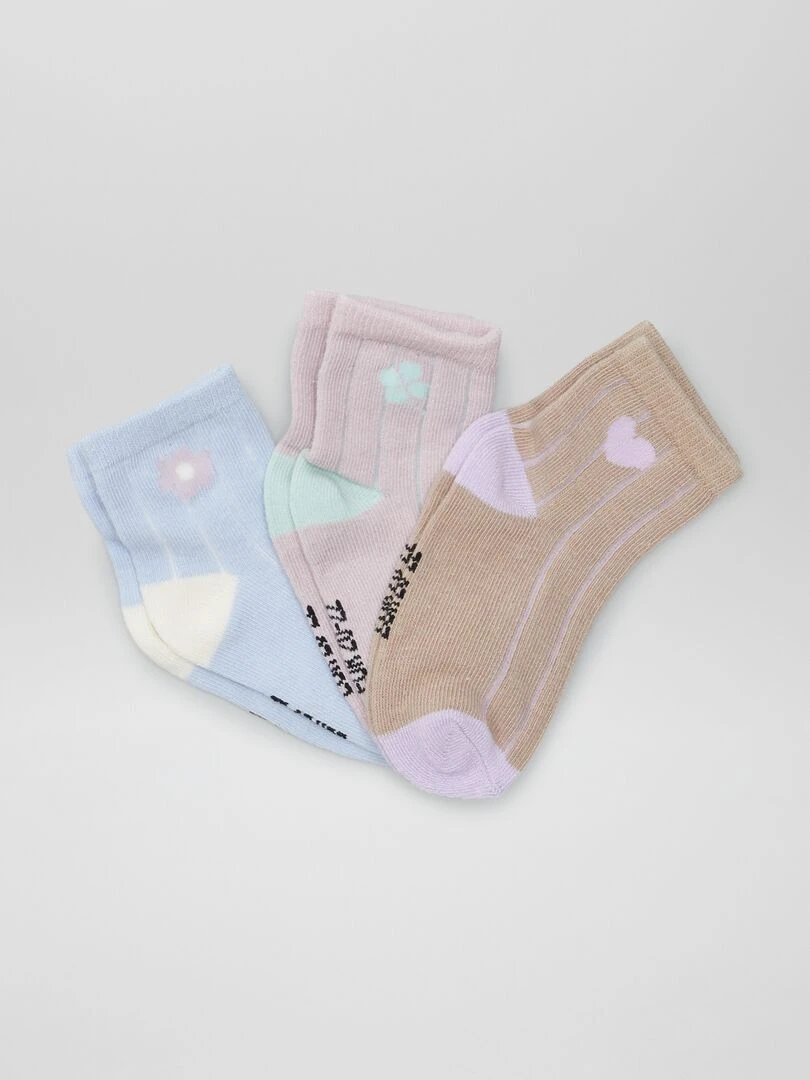 Lot de 2 paires chaussettes Bleu