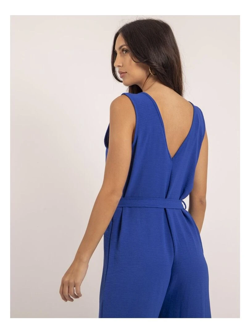 Combi pantalon et ceinture ELEA   Bleu roi